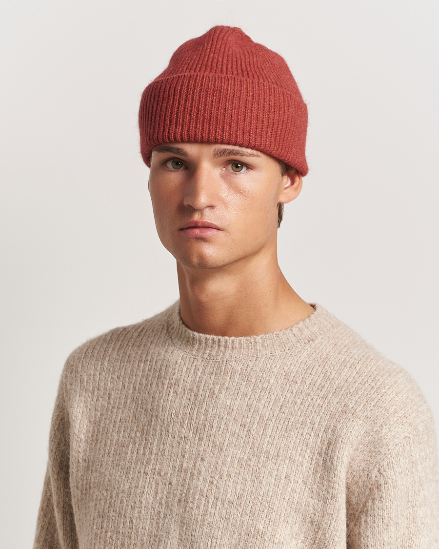 Herr | Mössor | Le Bonnet | Lambswool/Caregora Beanie Terra