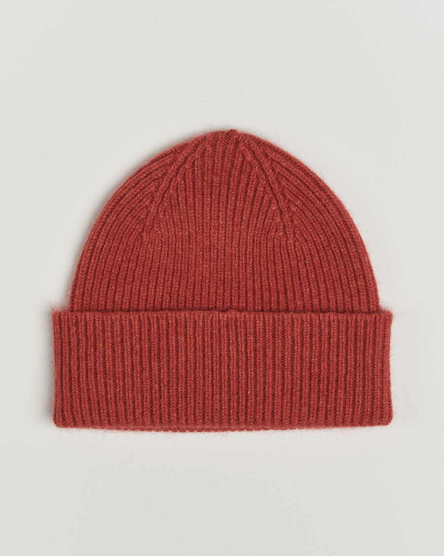 Herr | Mössor | Le Bonnet | Lambswool/Caregora Beanie Terra