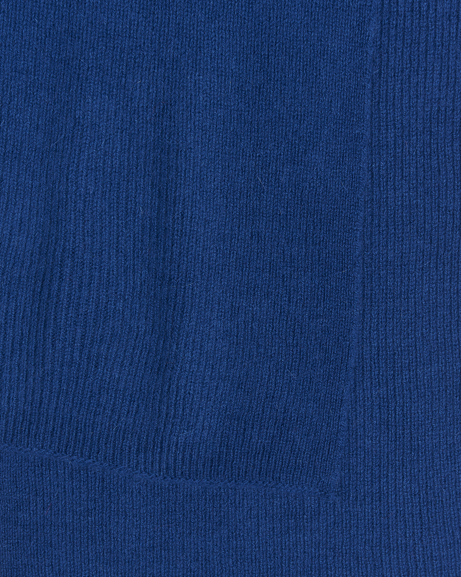 Herr | Halsdukar | Le Bonnet | Lambswool/Caregora Scarf Marin