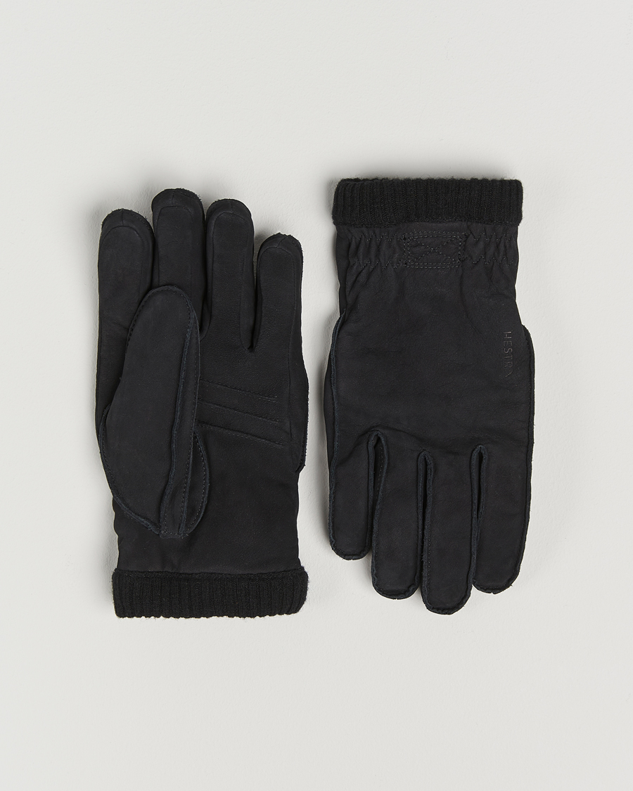 Herr | Handskar | Hestra | Joar Primaloft Lined Nubuck Glove Black