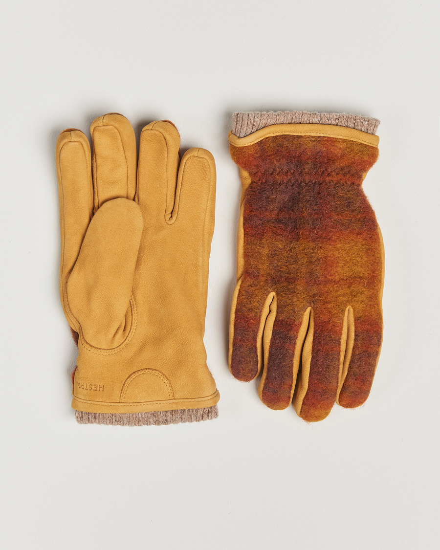 Herr | Handskar | Hestra | Noah Wool/Nubuck Primaloft Glove Multi