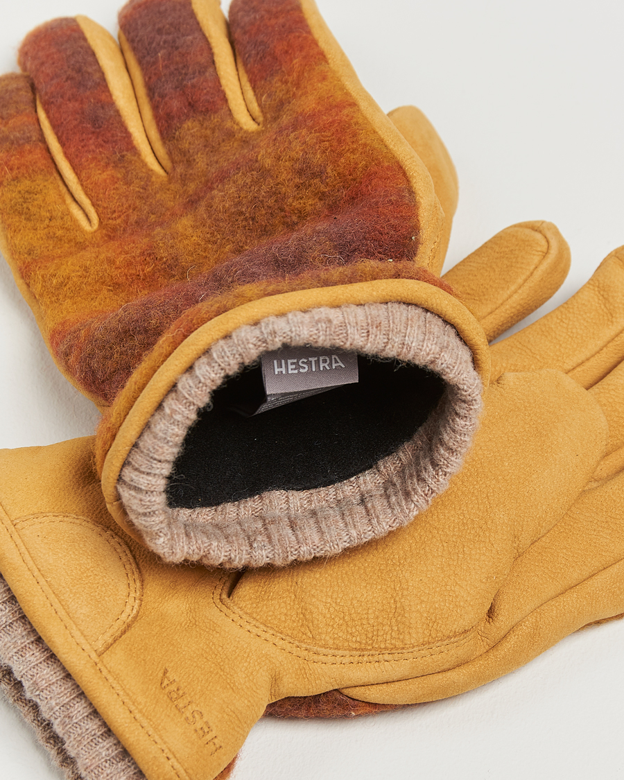 Herr | Handskar | Hestra | Noah Wool/Nubuck Primaloft Glove Multi