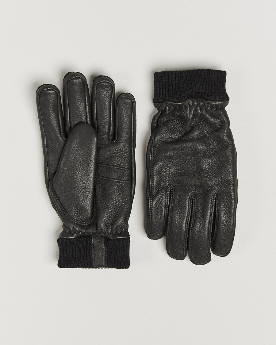 Herr | Handskar | Hestra | Tore Deerskin Primaloft Lined Glove Black