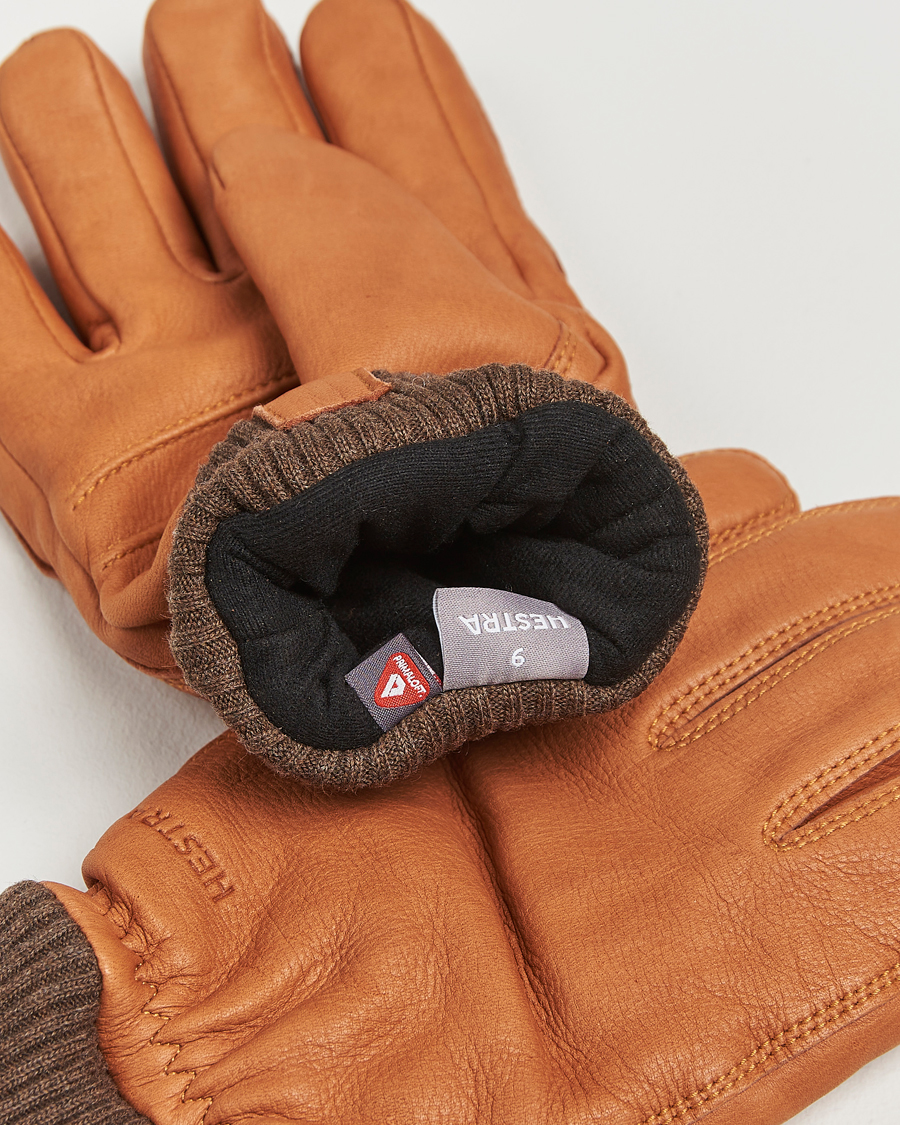 Herr | Handskar | Hestra | Tore Deerskin Primaloft Lined Glove Cognac