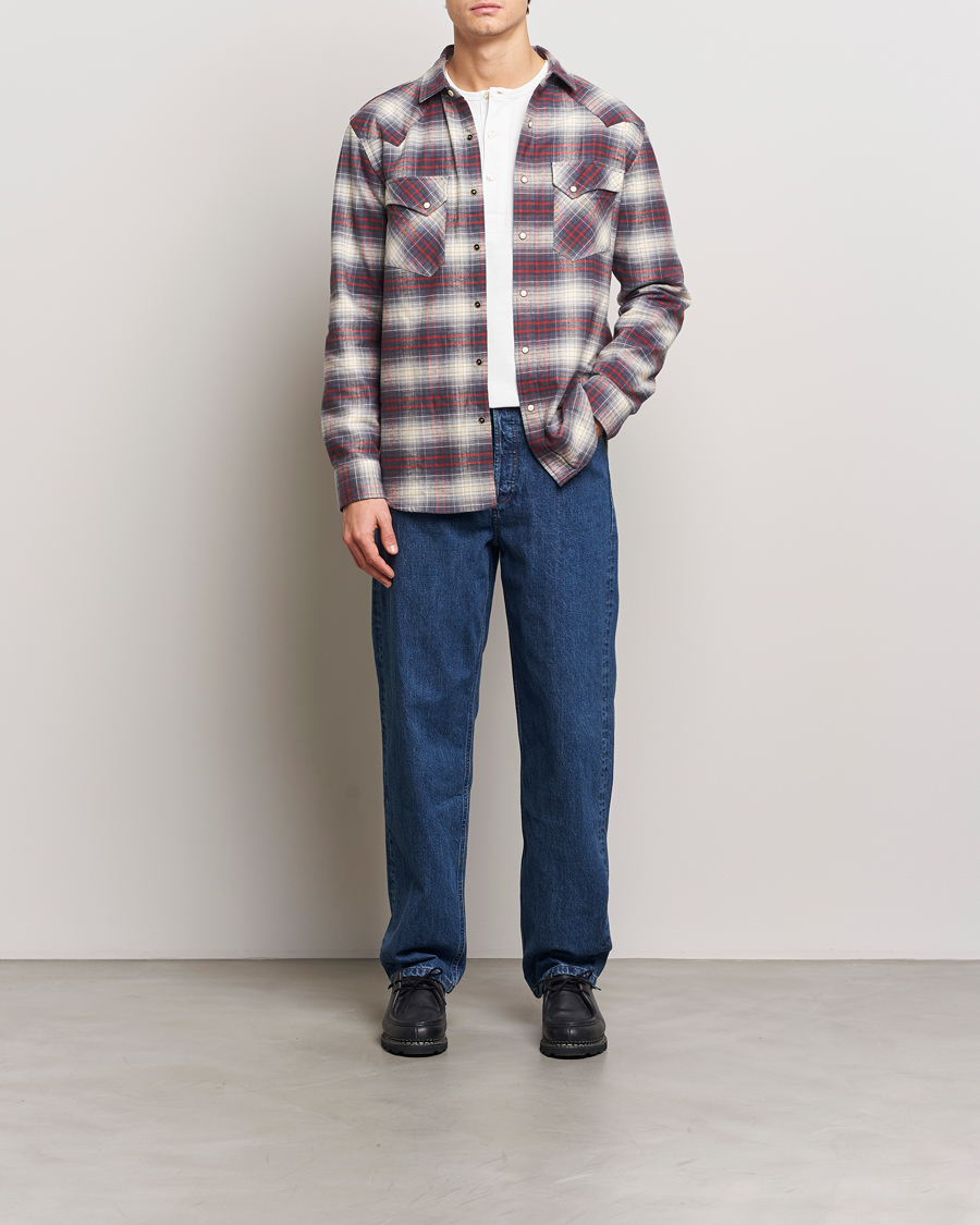 Herr | Skjortor | Pendleton | Wyatt Flannel Shirt Navy Plaid