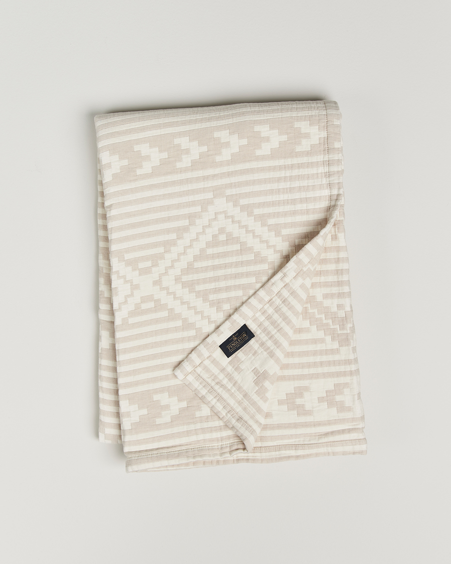 Herr | Textilier | Pendleton | Organic Cotton Matelasse Blanket Ganado