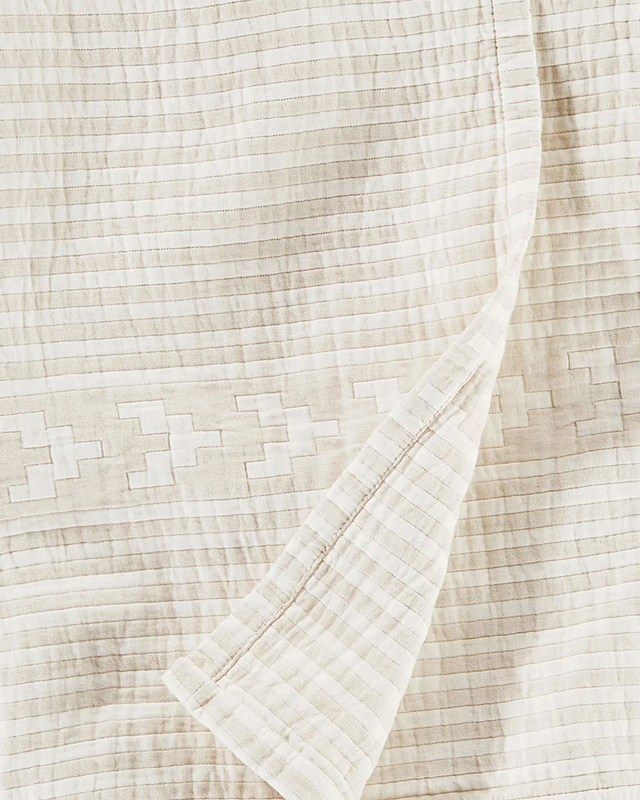 Herr | Textilier | Pendleton | Organic Cotton Matelasse Blanket Ganado