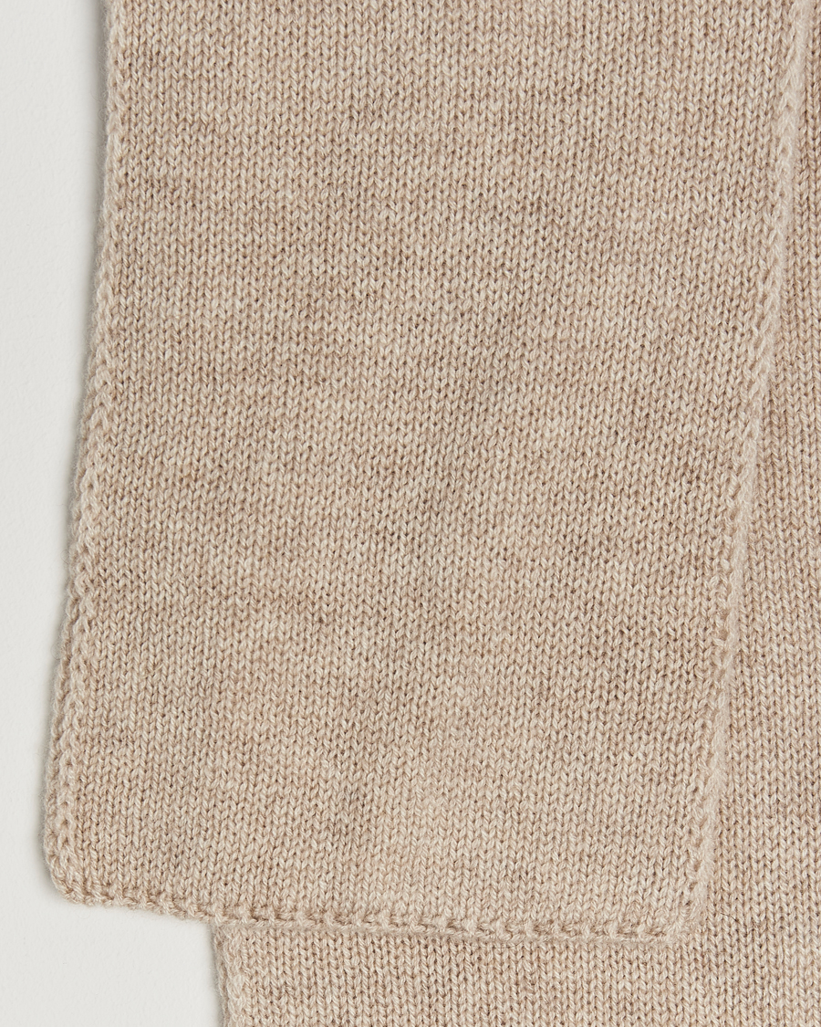 Herr | Piacenza Cashmere Short Loop Cashmere Scarf Light Beige | Piacenza Cashmere | Short Loop Cashmere Scarf Light Beige