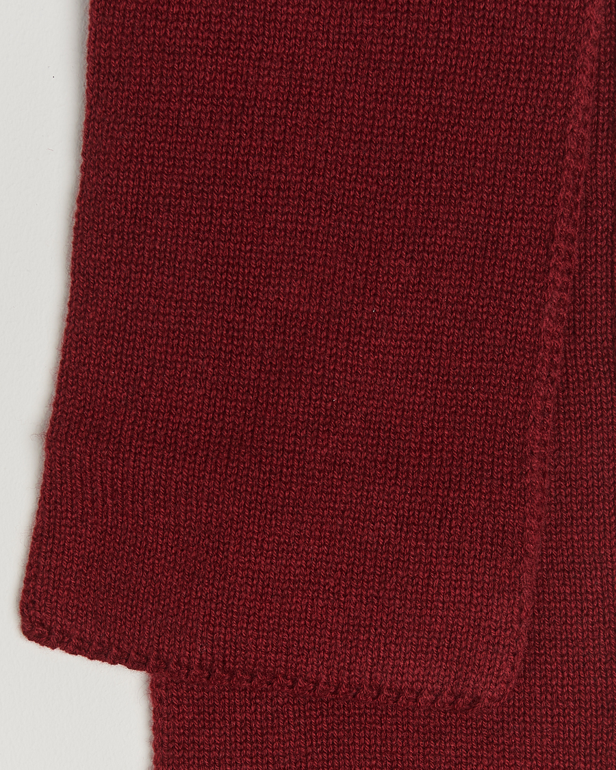 Herr | Piacenza Cashmere Short Loop Cashmere Scarf Burgundy | Piacenza Cashmere | Short Loop Cashmere Scarf Burgundy