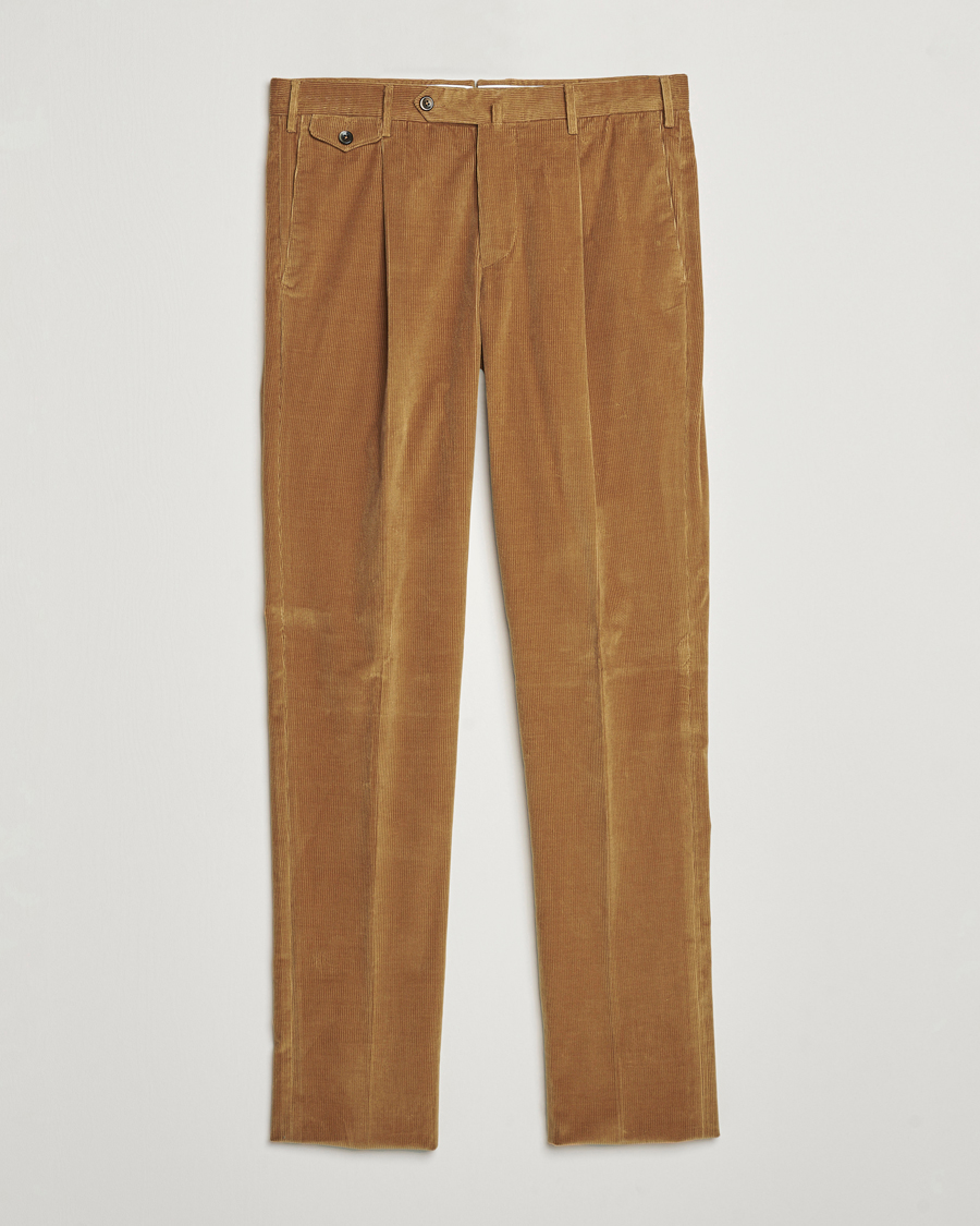 Herr | Byxor | PT01 | Slim Fit Corduroy Trousers Brown