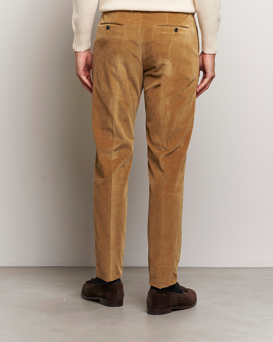 Herr | Byxor | PT01 | Slim Fit Corduroy Trousers Brown