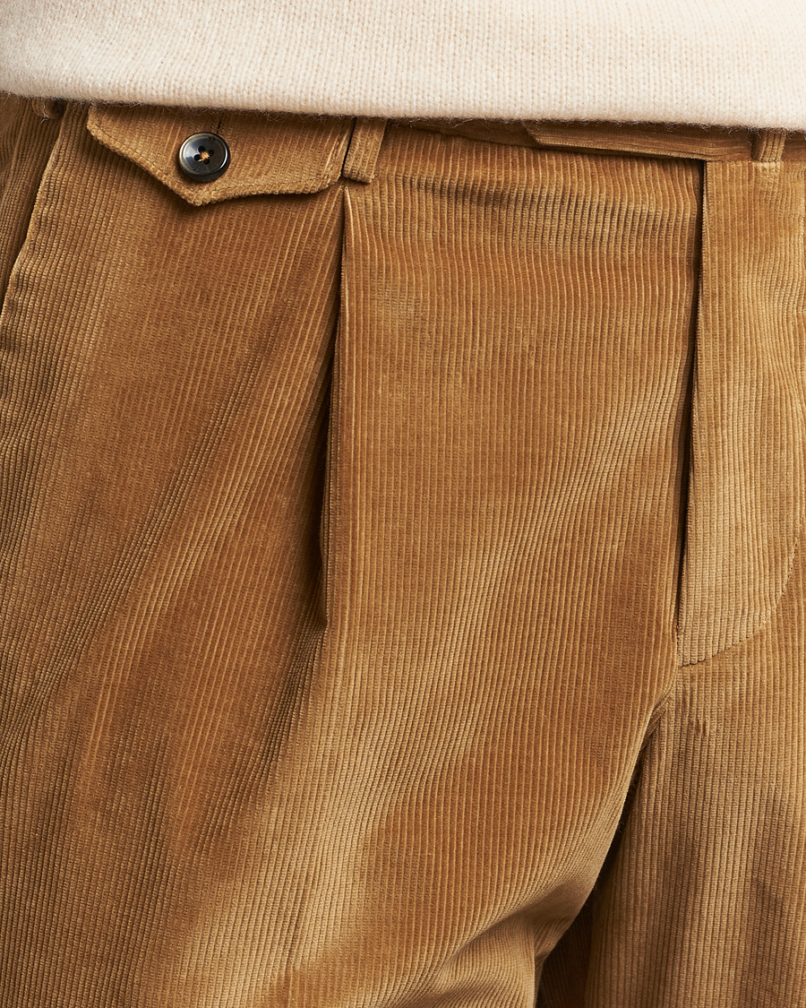 Herr | Byxor | PT01 | Slim Fit Corduroy Trousers Brown