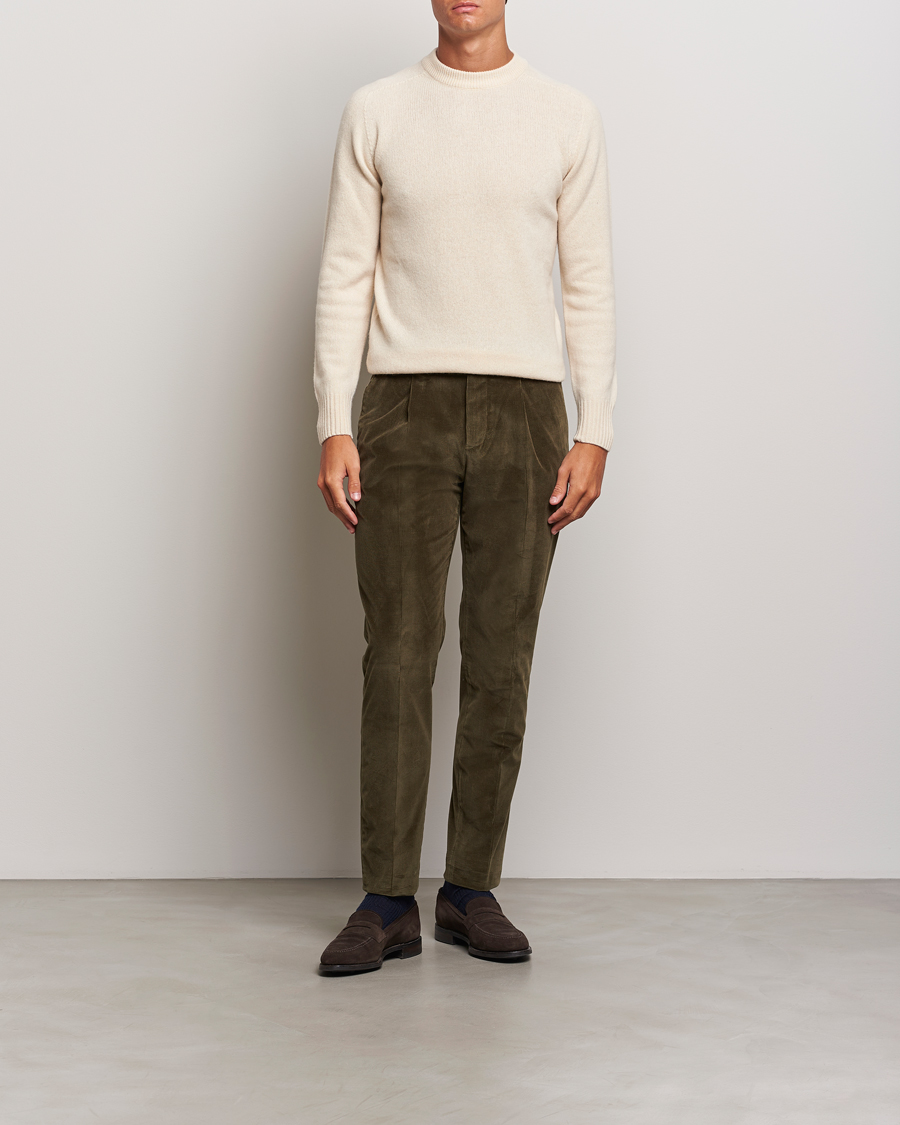 Herr | Byxor | PT01 | Slim Fit Corduroy Trousers Dark Green