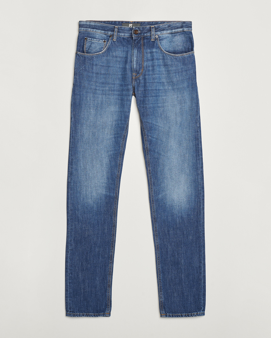 Herr | Jeans | PT01 | Slim Fit Jeans Medium Blue