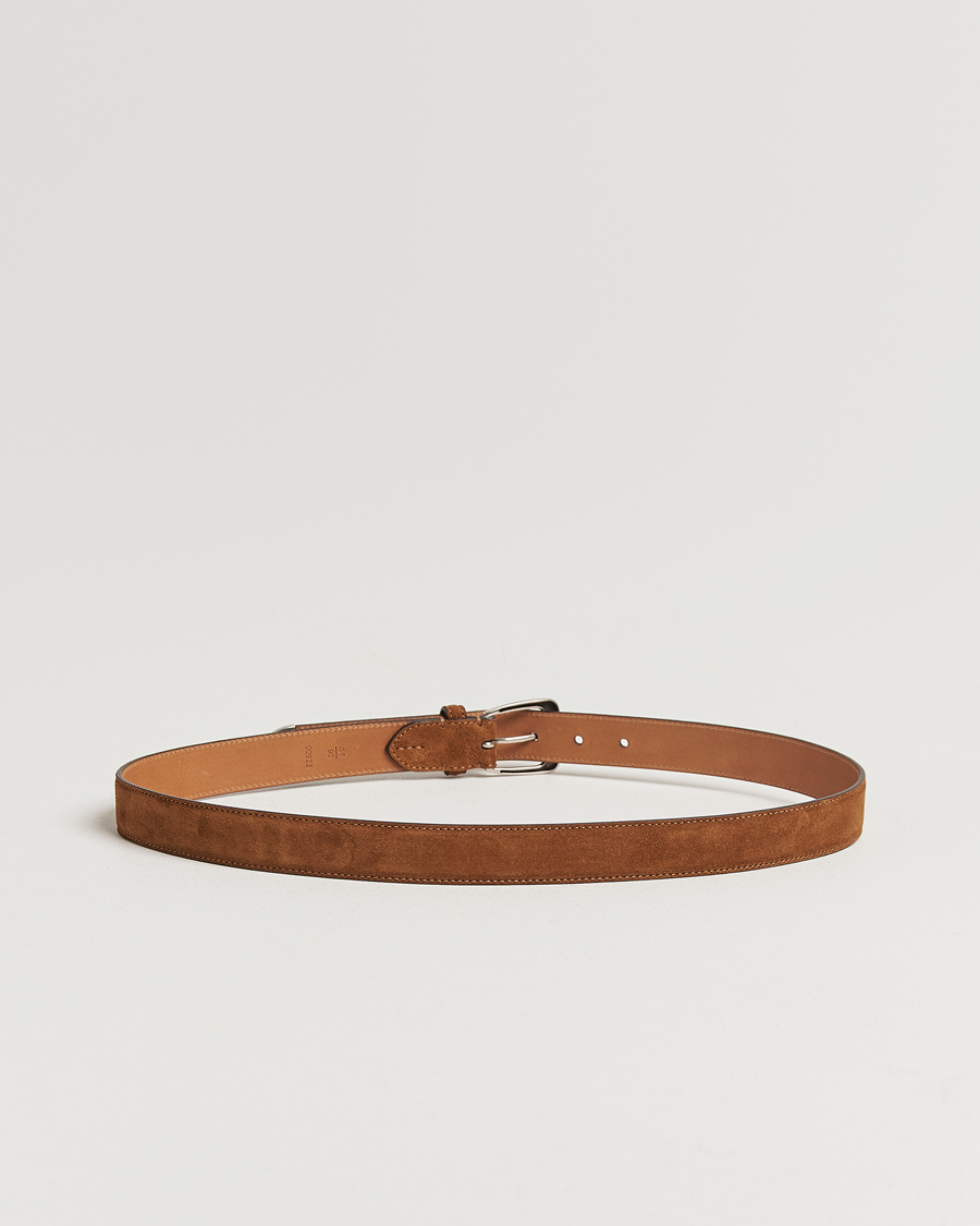Herr | Ralph Lauren Purple Label Western Belt Brown Suede | Ralph Lauren Purple Label | Western Belt Brown Suede