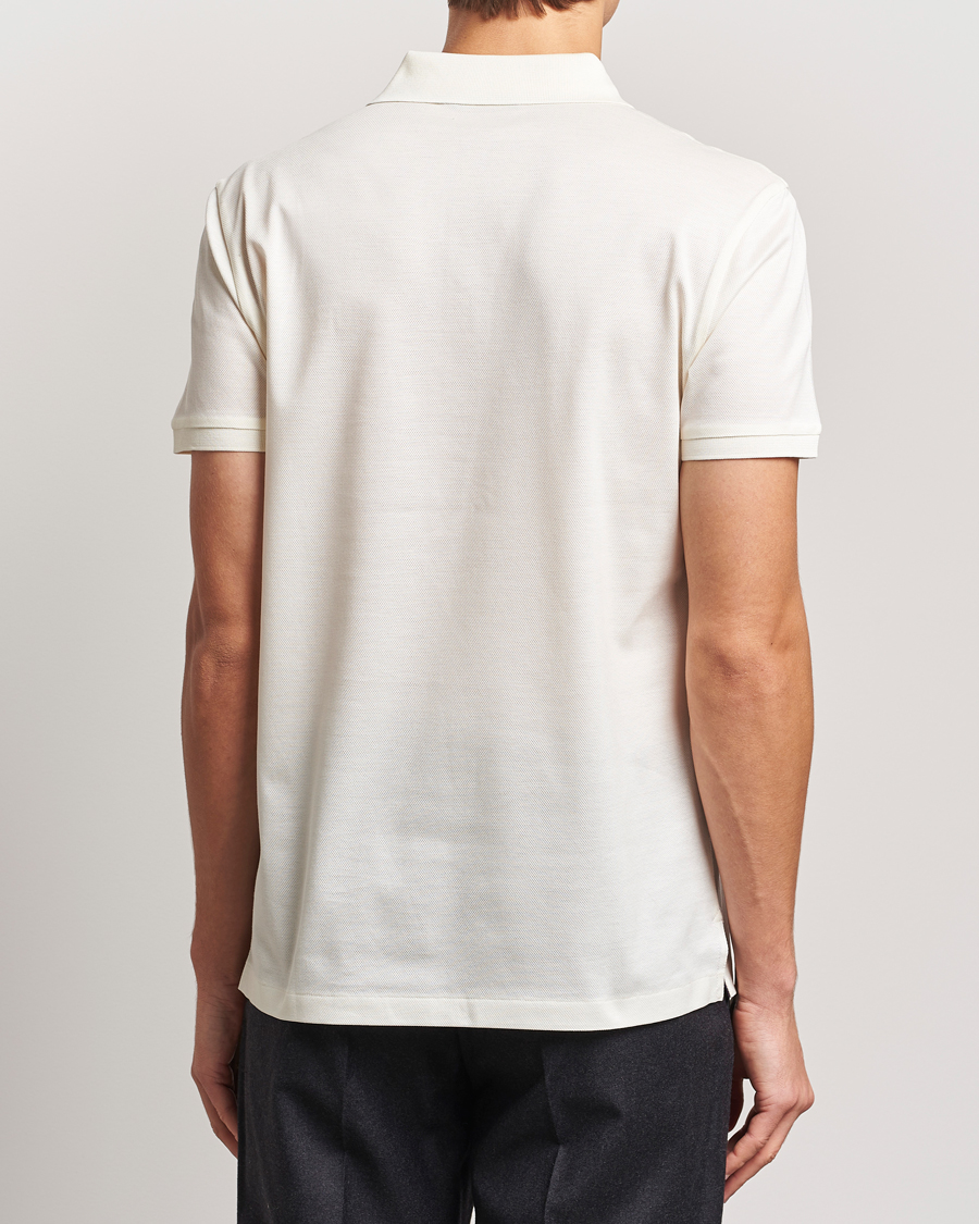 Herr | Pikéer | Ralph Lauren Purple Label | Monogram Logo Polo Off White