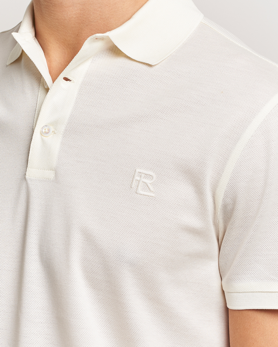 Herr | Pikéer | Ralph Lauren Purple Label | Monogram Logo Polo Off White