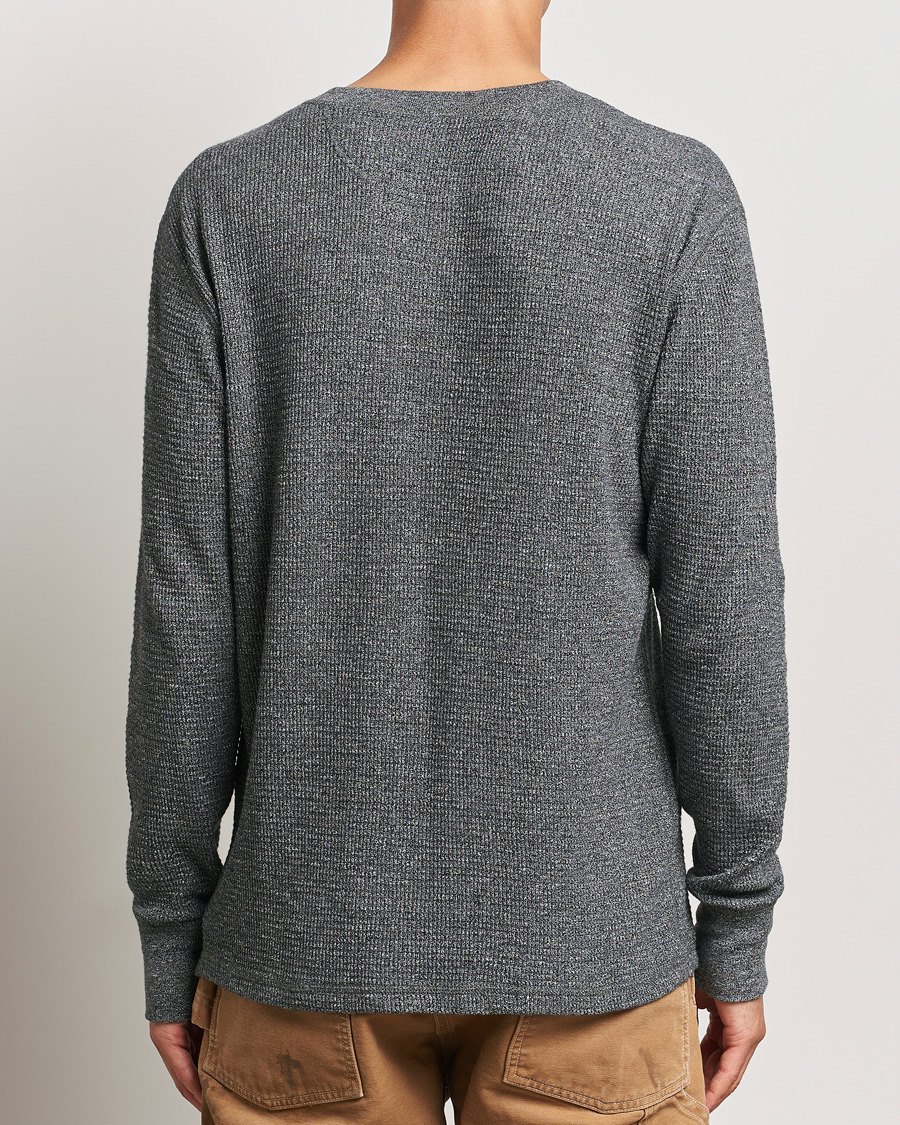 Herr | Tröjor | RRL | Long Sleeve Henley Charcoal Heather