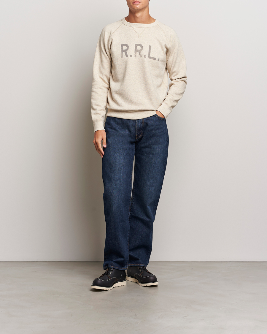 Herr | Tröjor | RRL | Raglan Sleeve Sweatshirt Oatmeal Heather