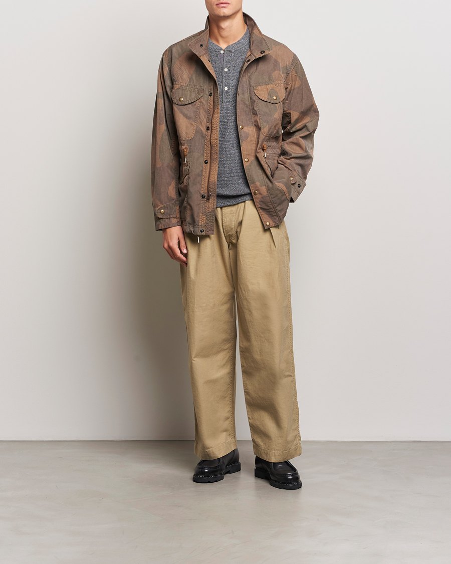 Herr | Byxor | RRL | Hawkes Pleated Chinos Khaki