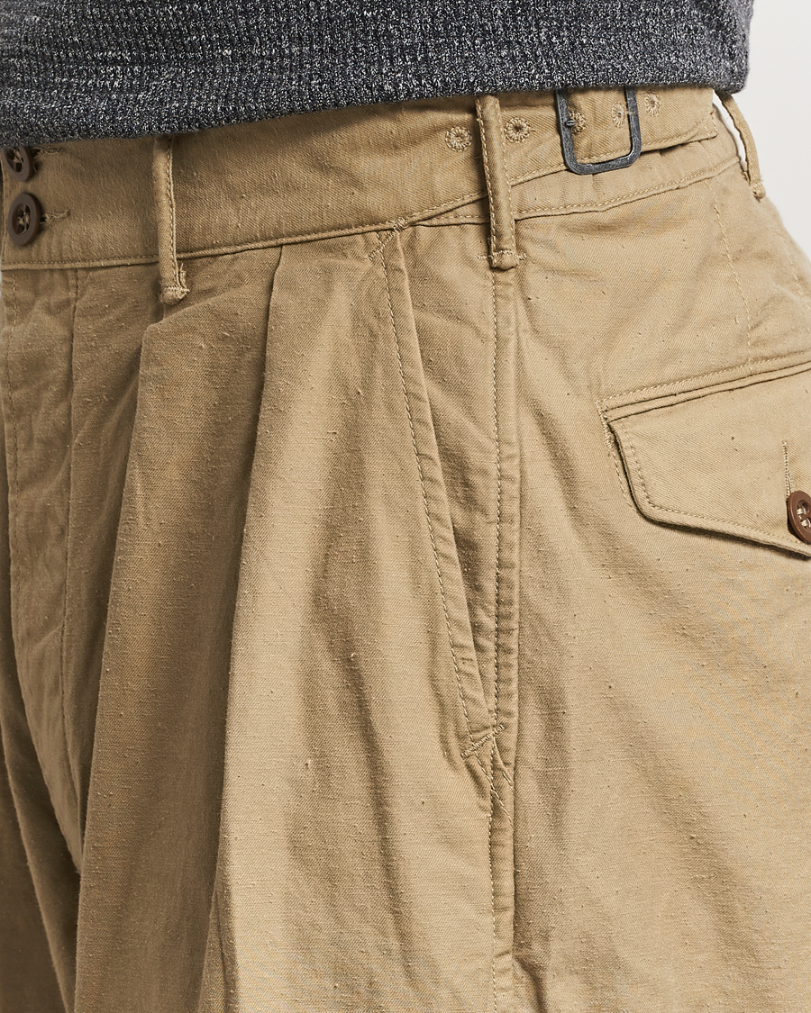 Herr | Byxor | RRL | Hawkes Pleated Chinos Khaki