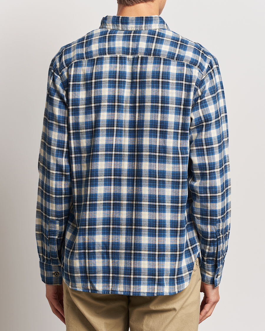 Herr | Skjortor | RRL | Herc Flannel Shirt Blue Check