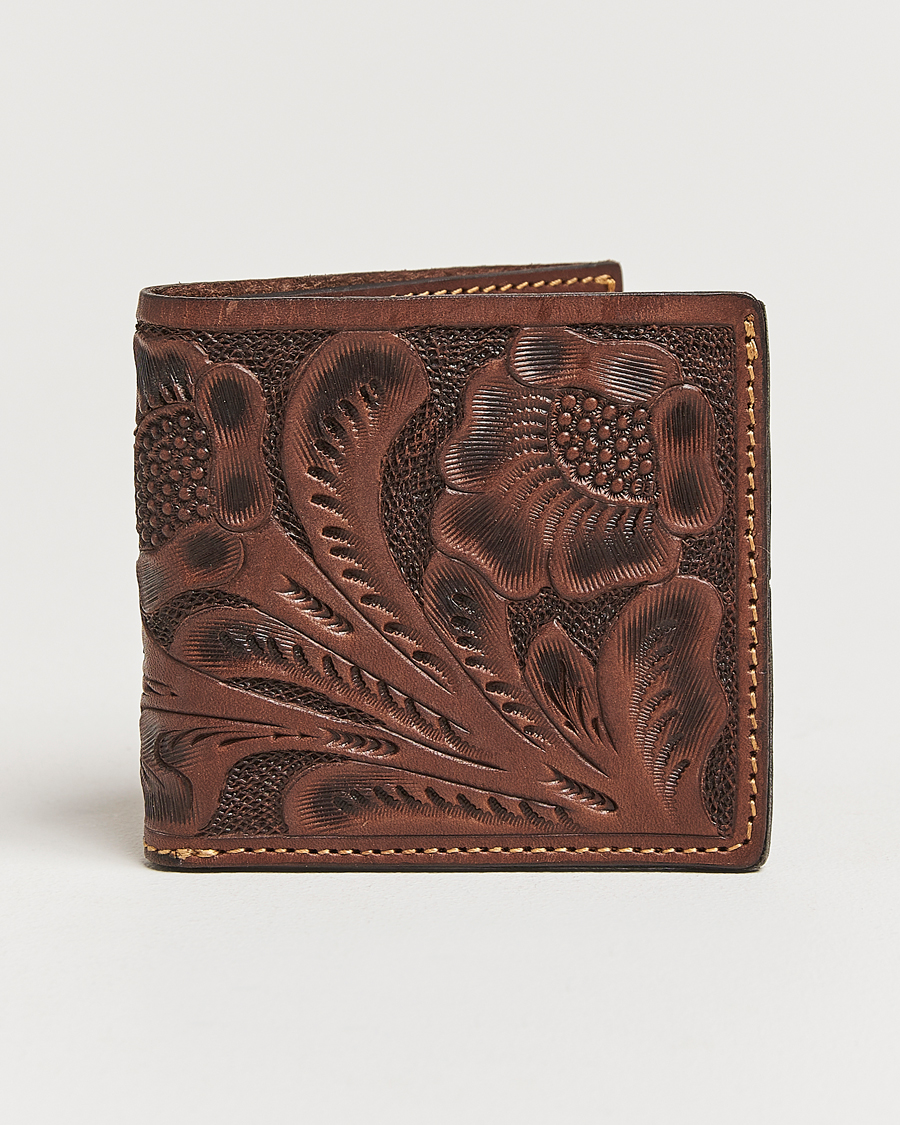 Herr | RRL Embossed Billfold Wallet Brown | RRL | Embossed Billfold Wallet Brown