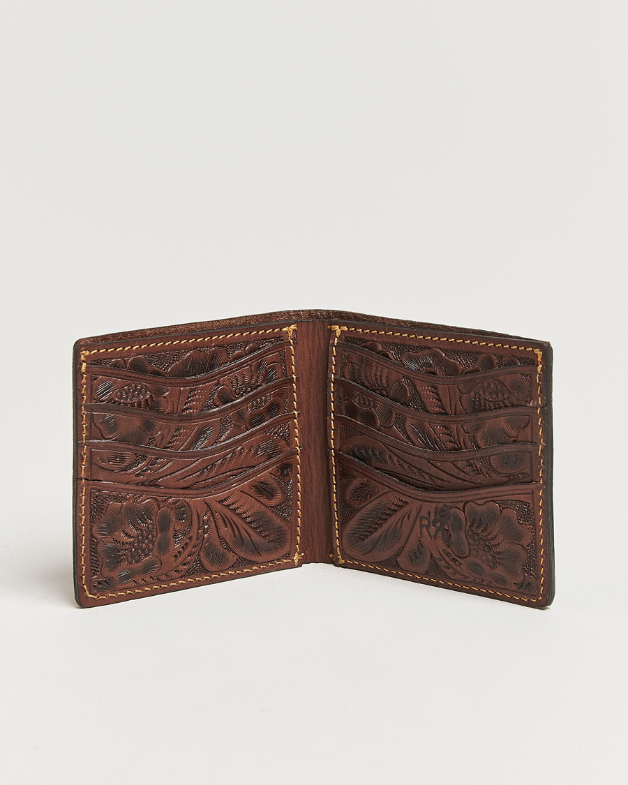 Herr | RRL Embossed Billfold Wallet Brown | RRL | Embossed Billfold Wallet Brown