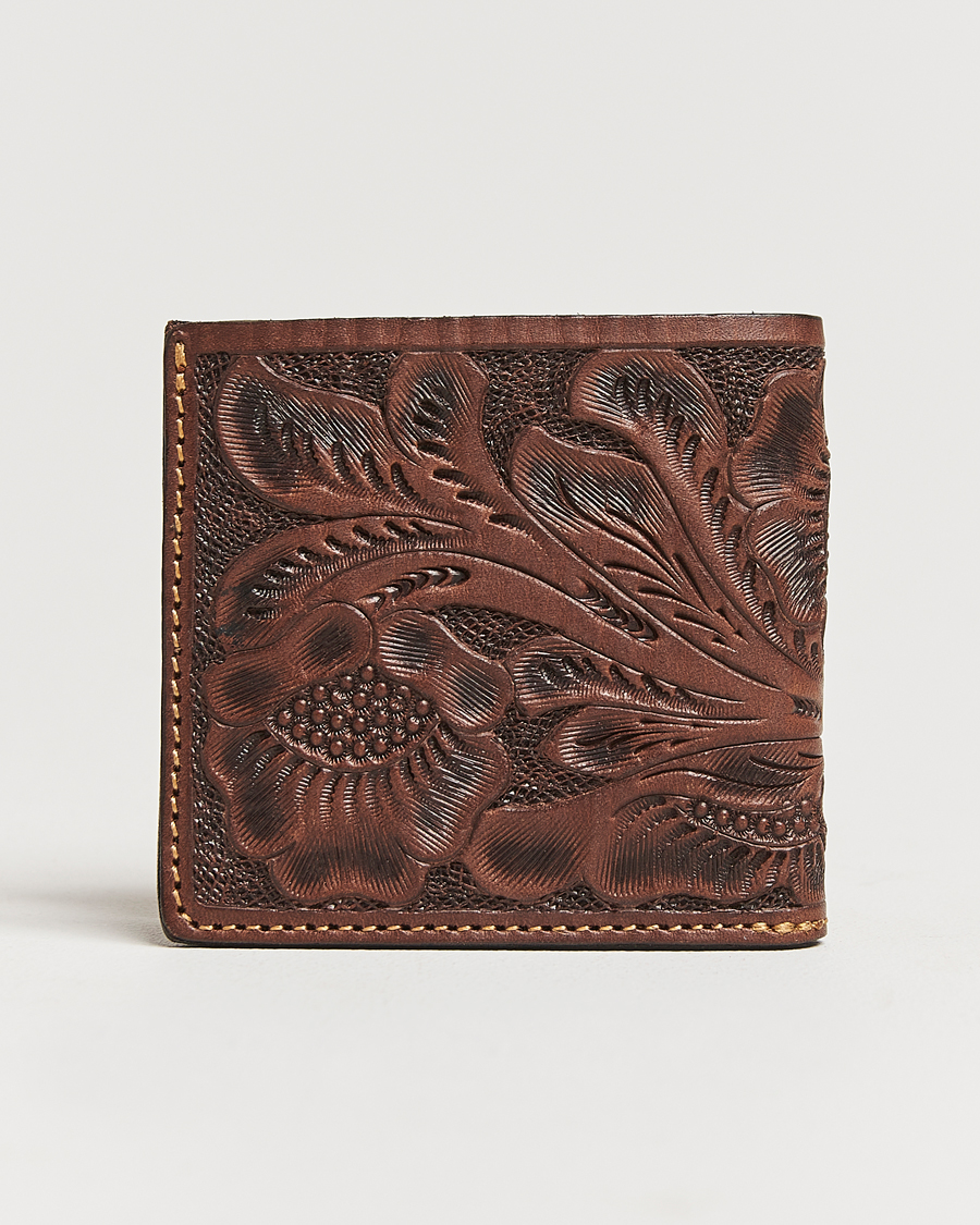 Herr | RRL Embossed Billfold Wallet Brown | RRL | Embossed Billfold Wallet Brown