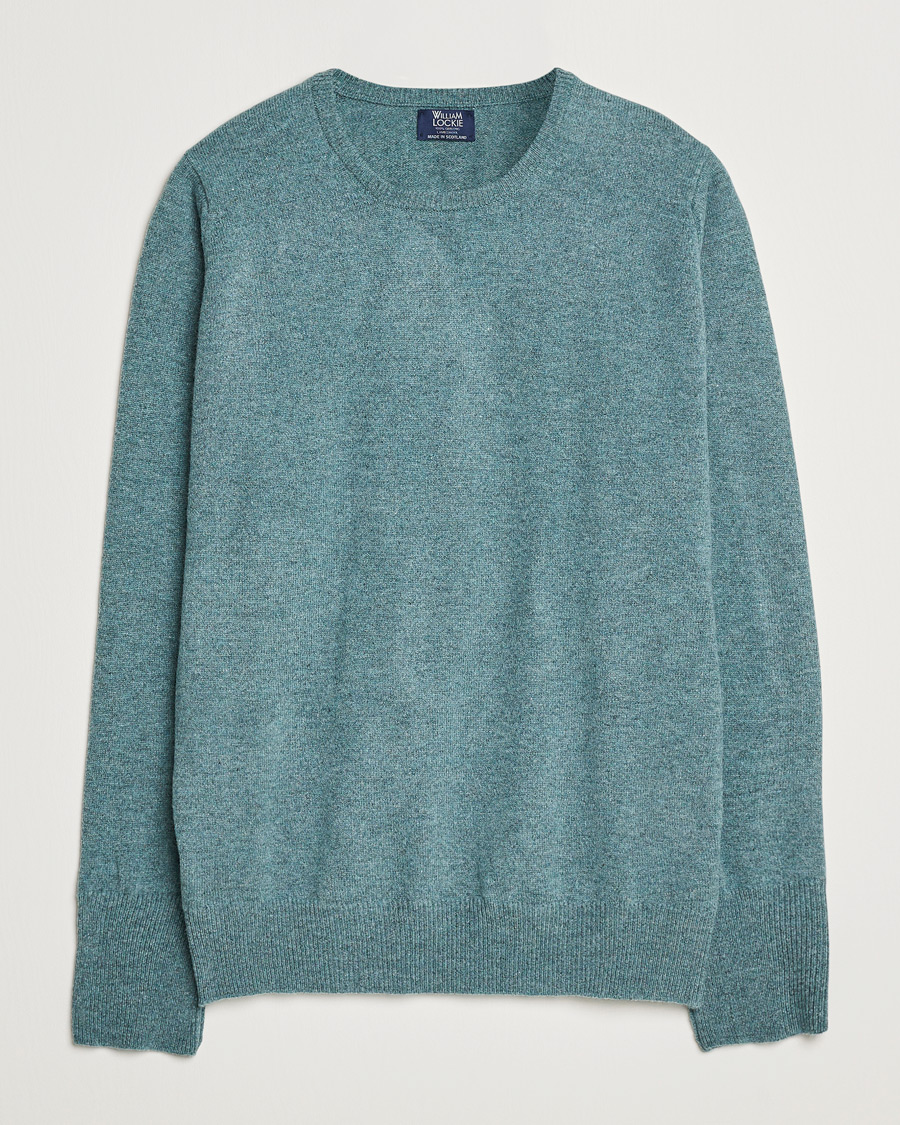 Herr | Tröjor | William Lockie | Rob Lambswool Crewneck Caspian