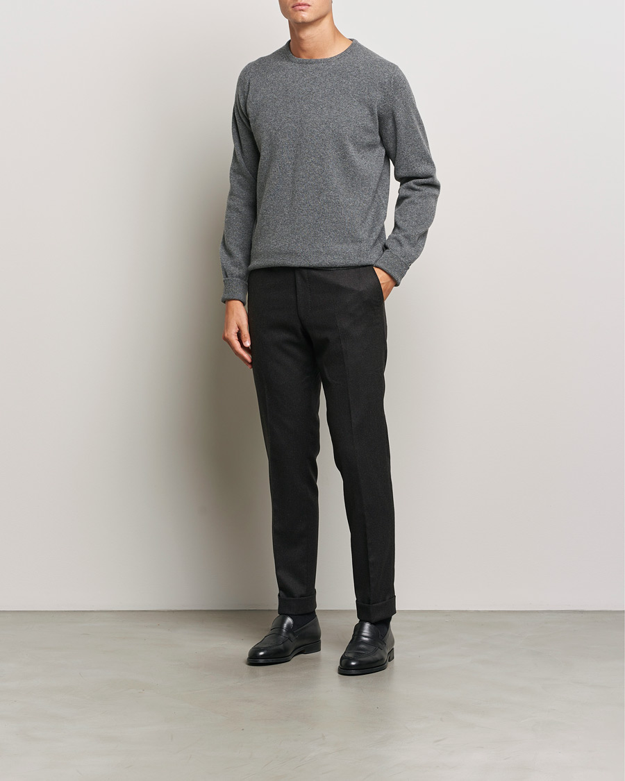 Herr | Tröjor | William Lockie | Rob Lambswool Crewneck Cliff