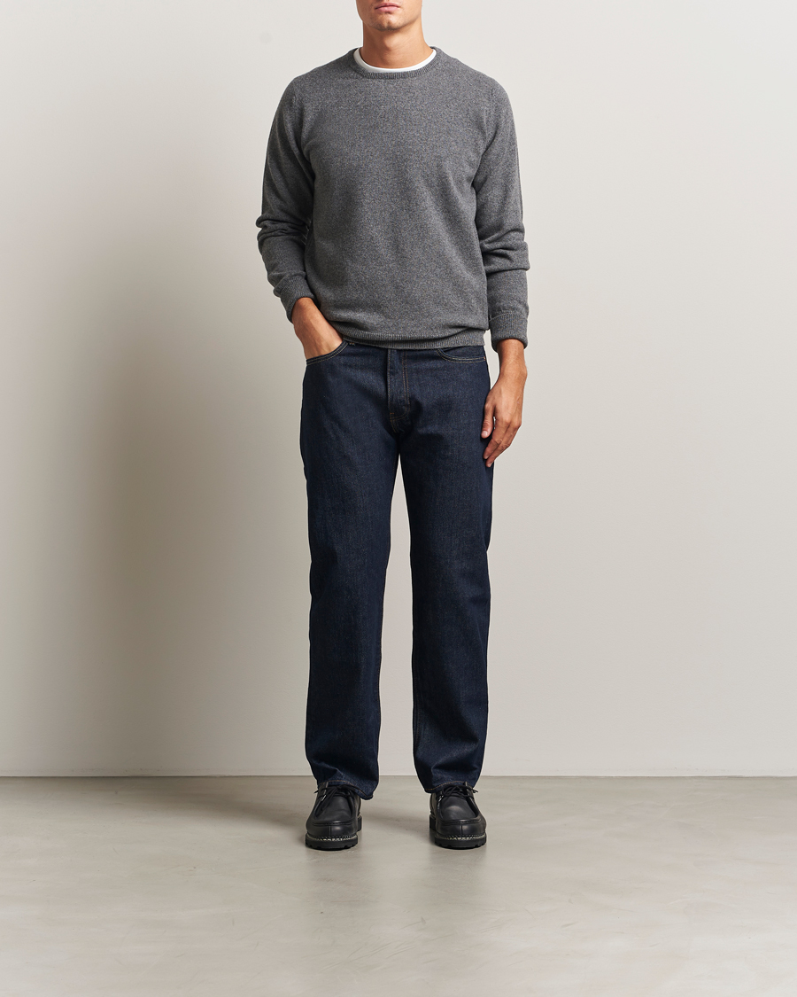 Herr | Tröjor | William Lockie | Rob Lambswool Crewneck Cliff