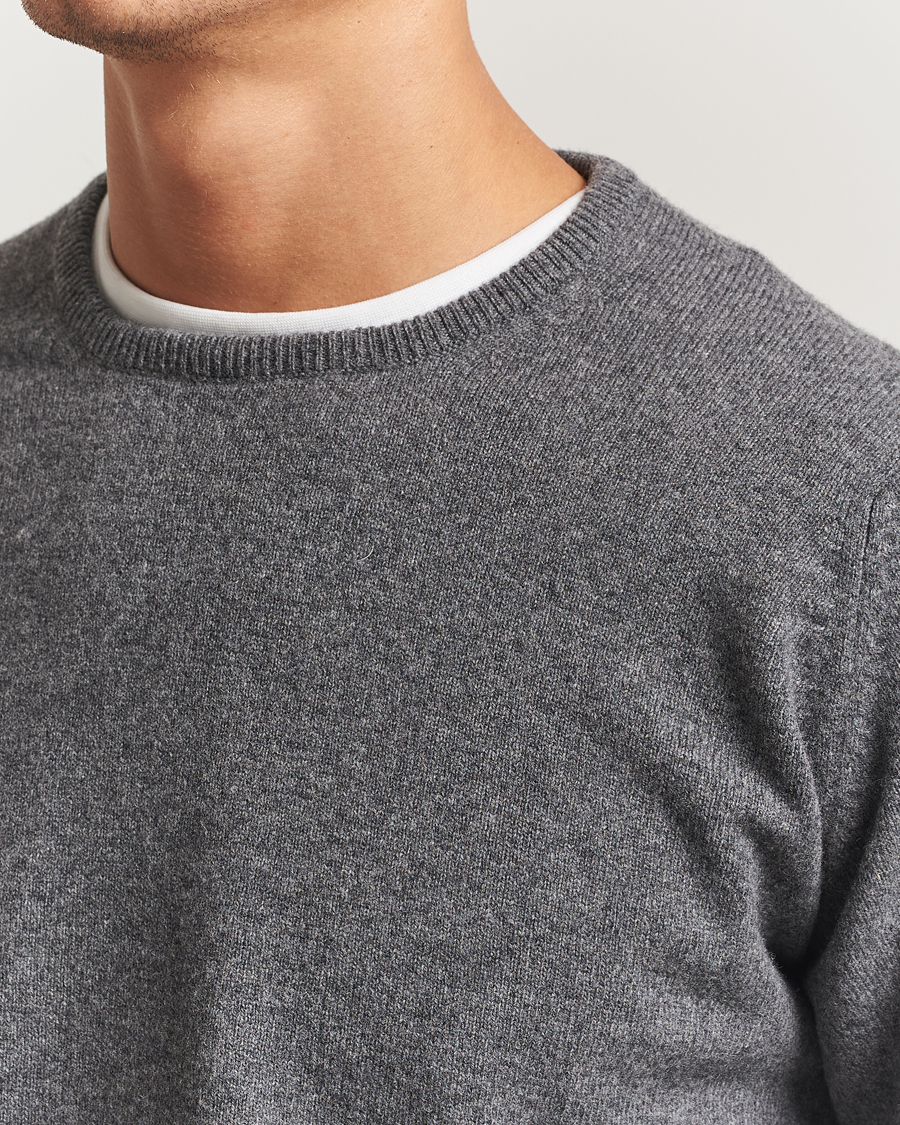 Herr | Tröjor | William Lockie | Rob Lambswool Crewneck Cliff