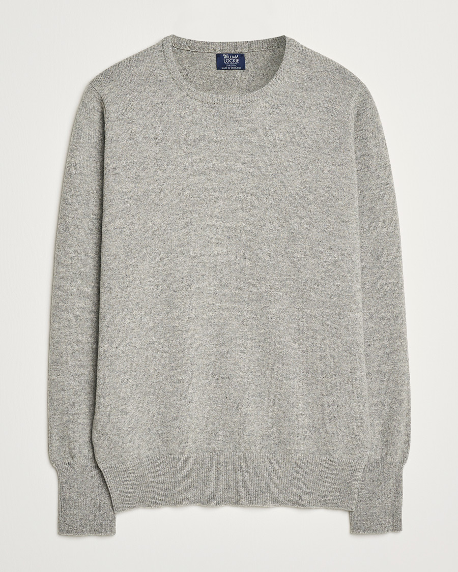 Herr | Tröjor | William Lockie | Rob Lambswool Crewneck Flannel