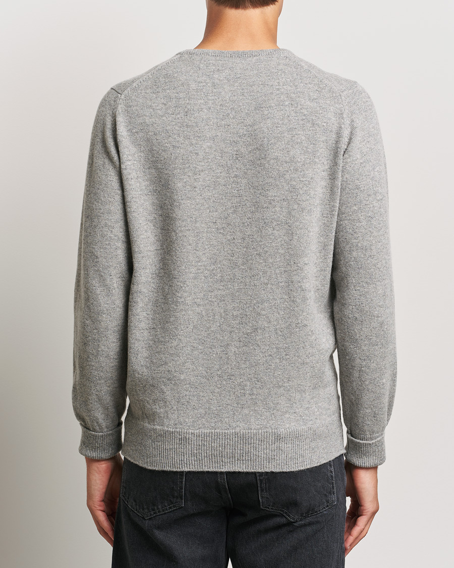 Herr | Tröjor | William Lockie | Rob Lambswool Crewneck Flannel