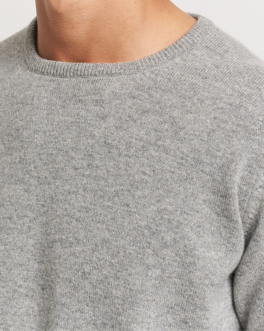 Herr | Tröjor | William Lockie | Rob Lambswool Crewneck Flannel