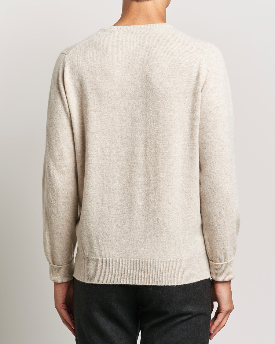 Herr | Tröjor | William Lockie | Rob Lambswool Crewneck Linen
