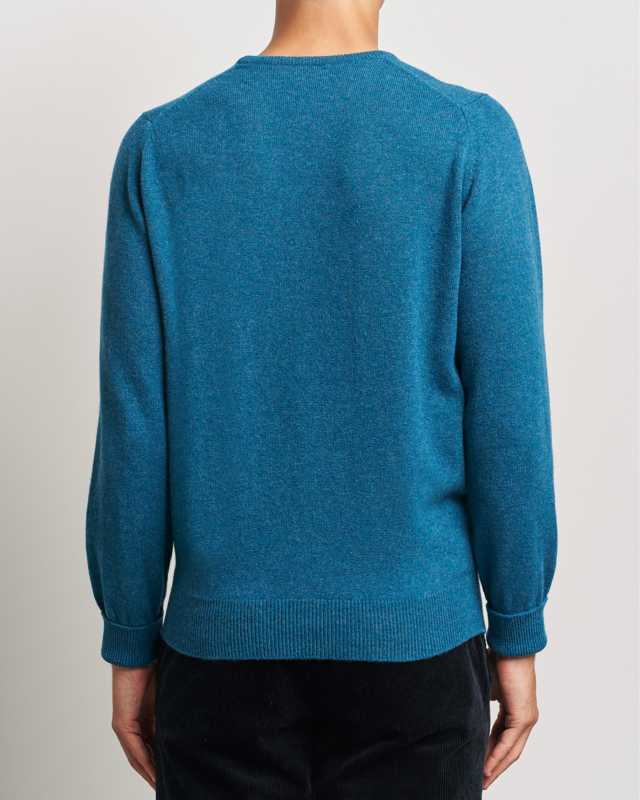 Herr | Tröjor | William Lockie | Rob Lambswool Crewneck Mallard