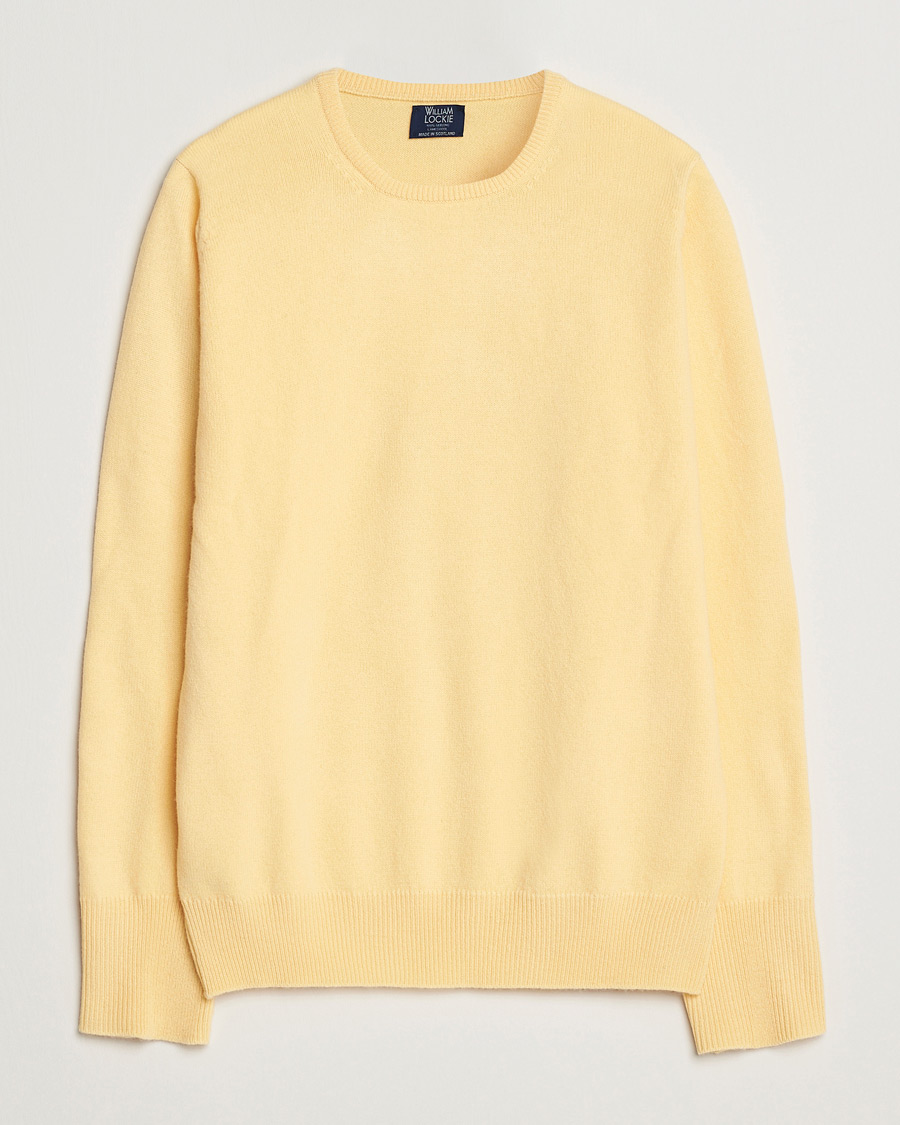 Herr | Tröjor | William Lockie | Rob Lambswool Crewneck Solar