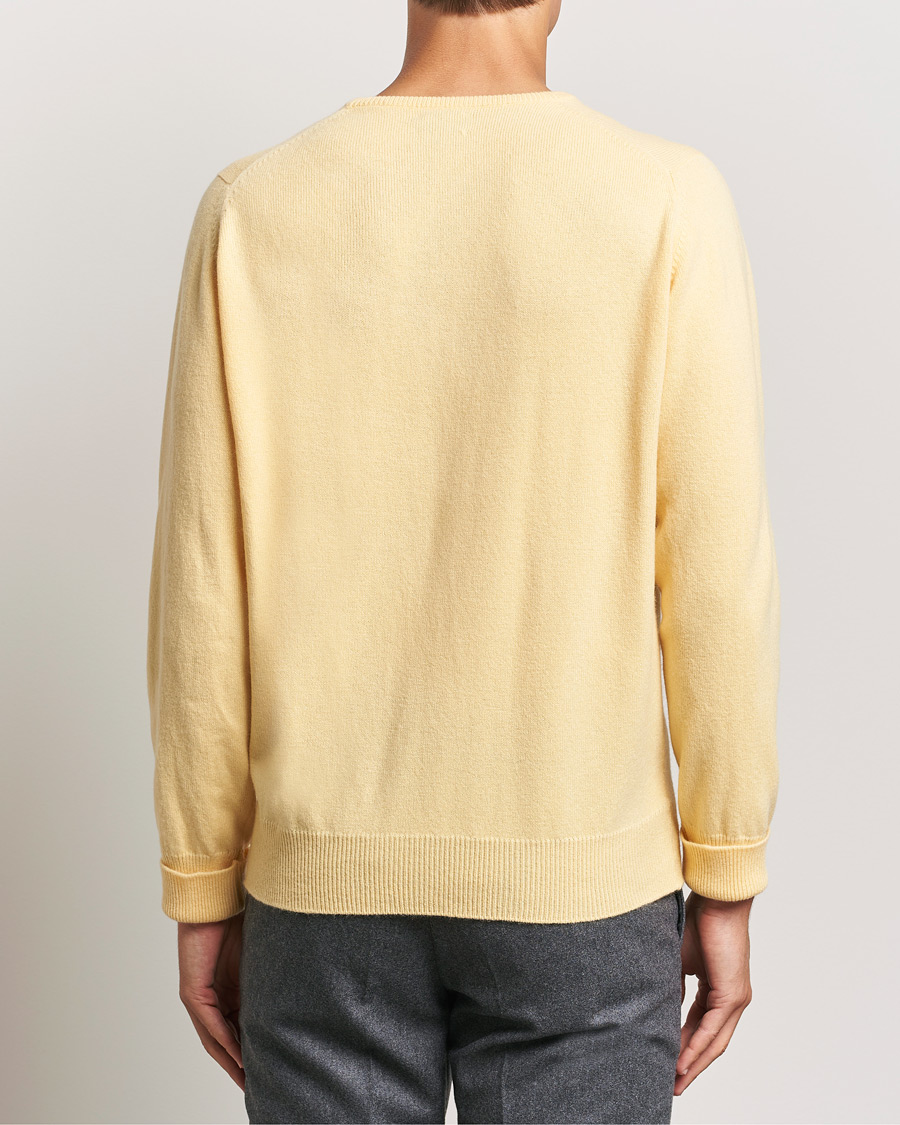 Herr | Tröjor | William Lockie | Rob Lambswool Crewneck Solar