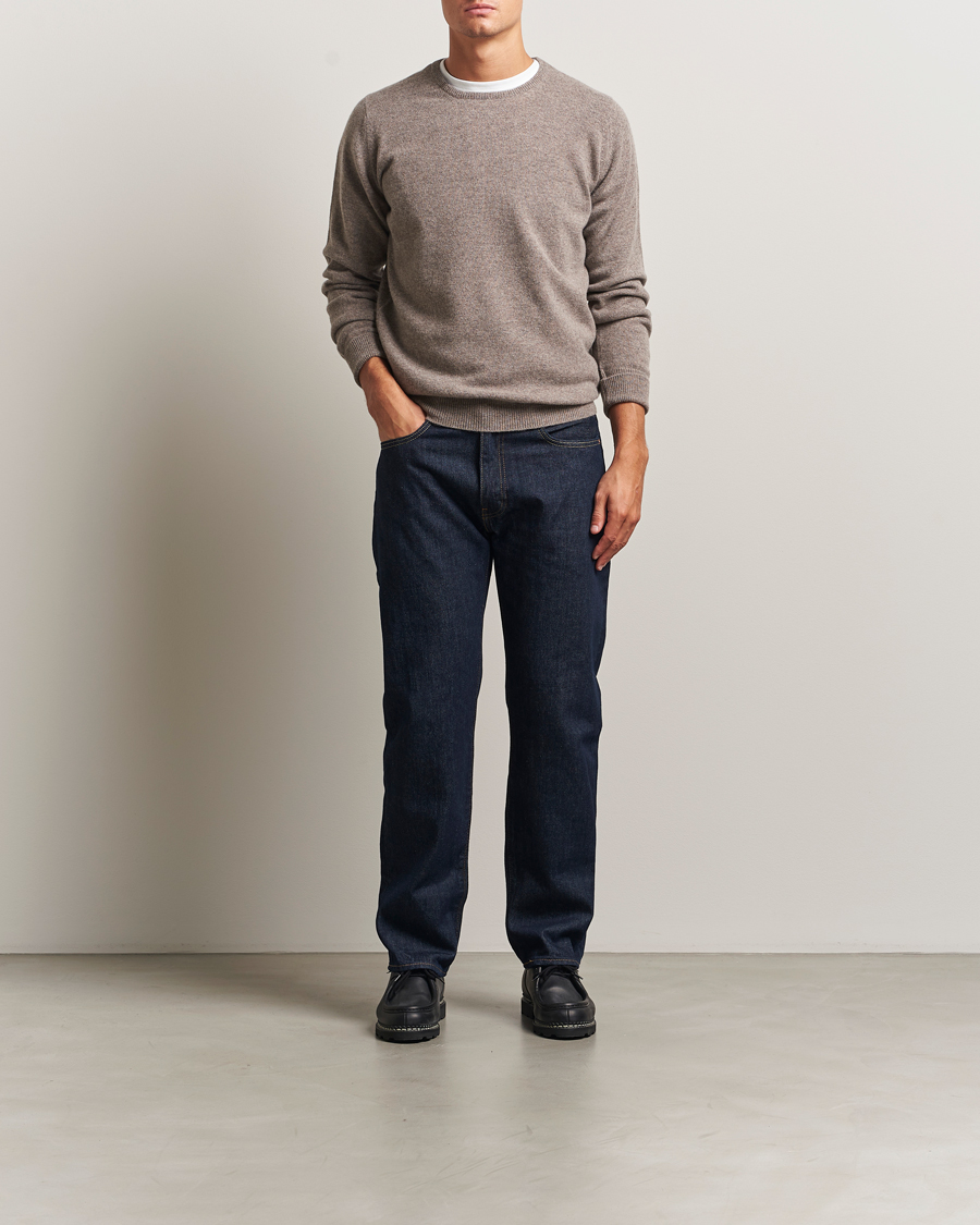 Herr | Tröjor | William Lockie | Rob Lambswool Crewneck Vole