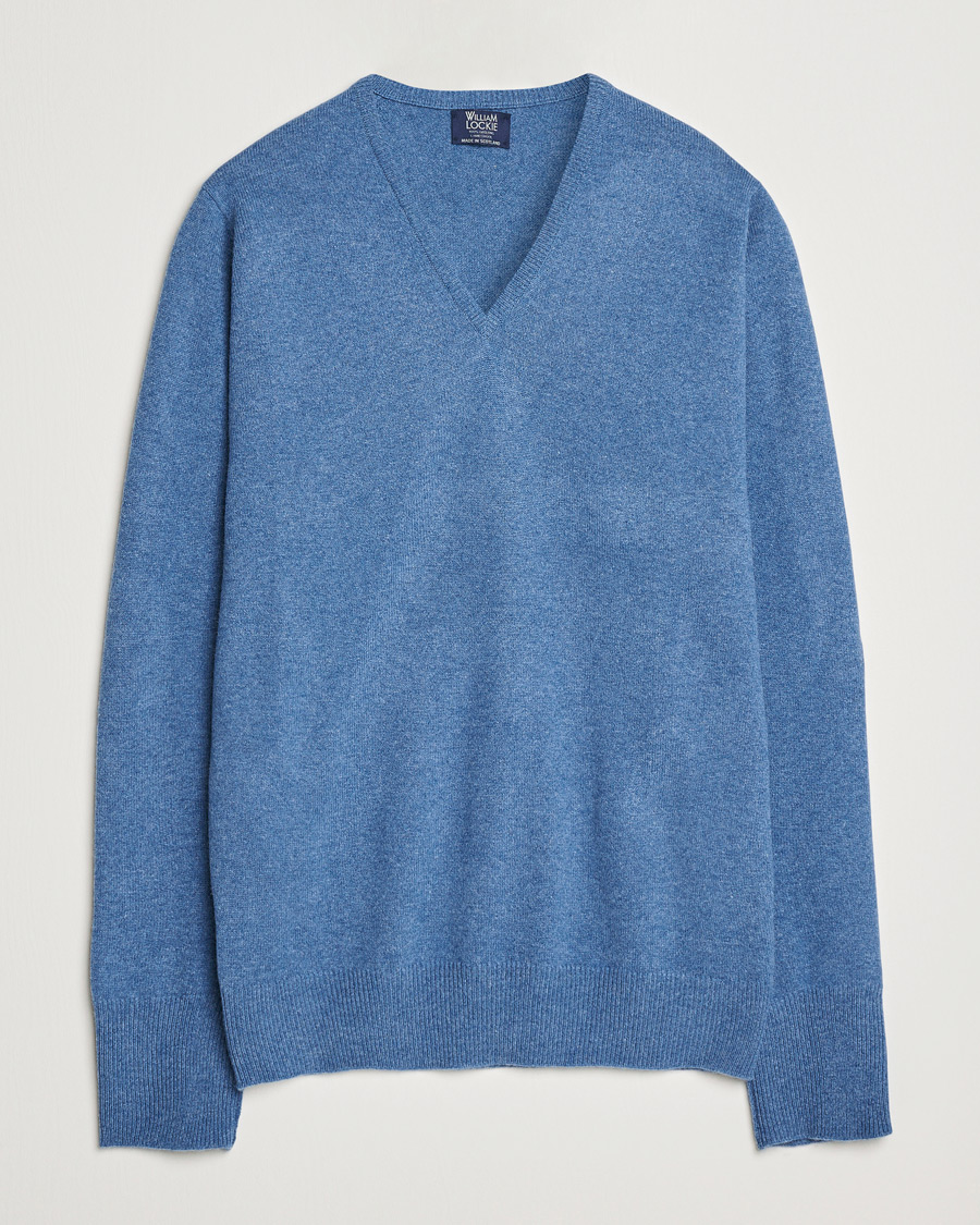 Herr | Tröjor | William Lockie | Rob Lambswool V-Neck Clyde