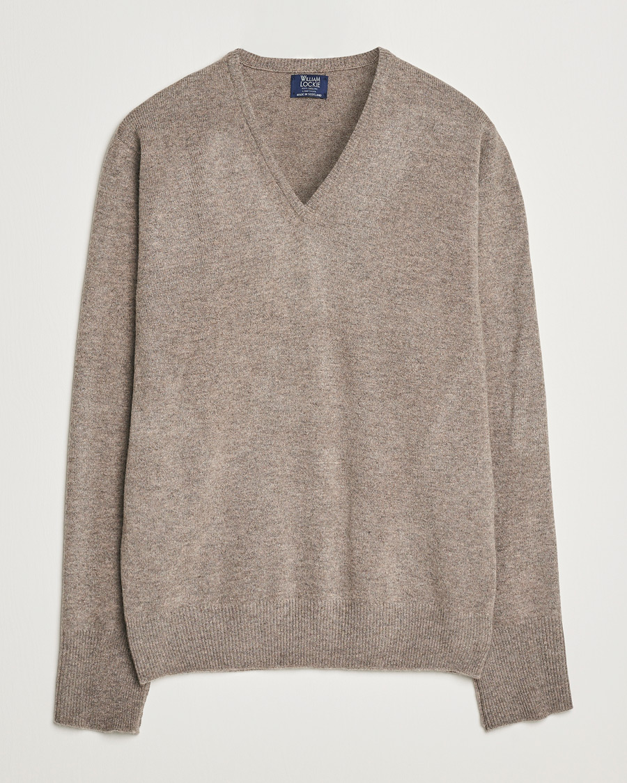 Herr | Tröjor | William Lockie | Rob Lambswool V-Neck Vole