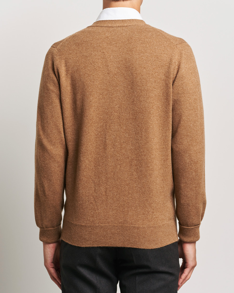 Herr | Tröjor | William Lockie | Rob Lambswool Cardigan Driftwood