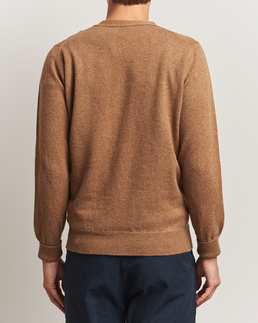 Herr | Tröjor | William Lockie | Rob Lambswool Cardigan Driftwood