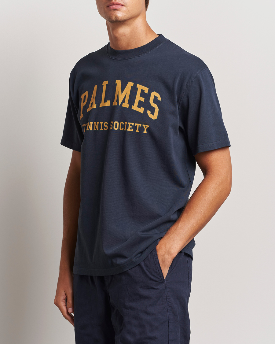 Herr | T-Shirts | Palmes | Ivan T-Shirt Navy