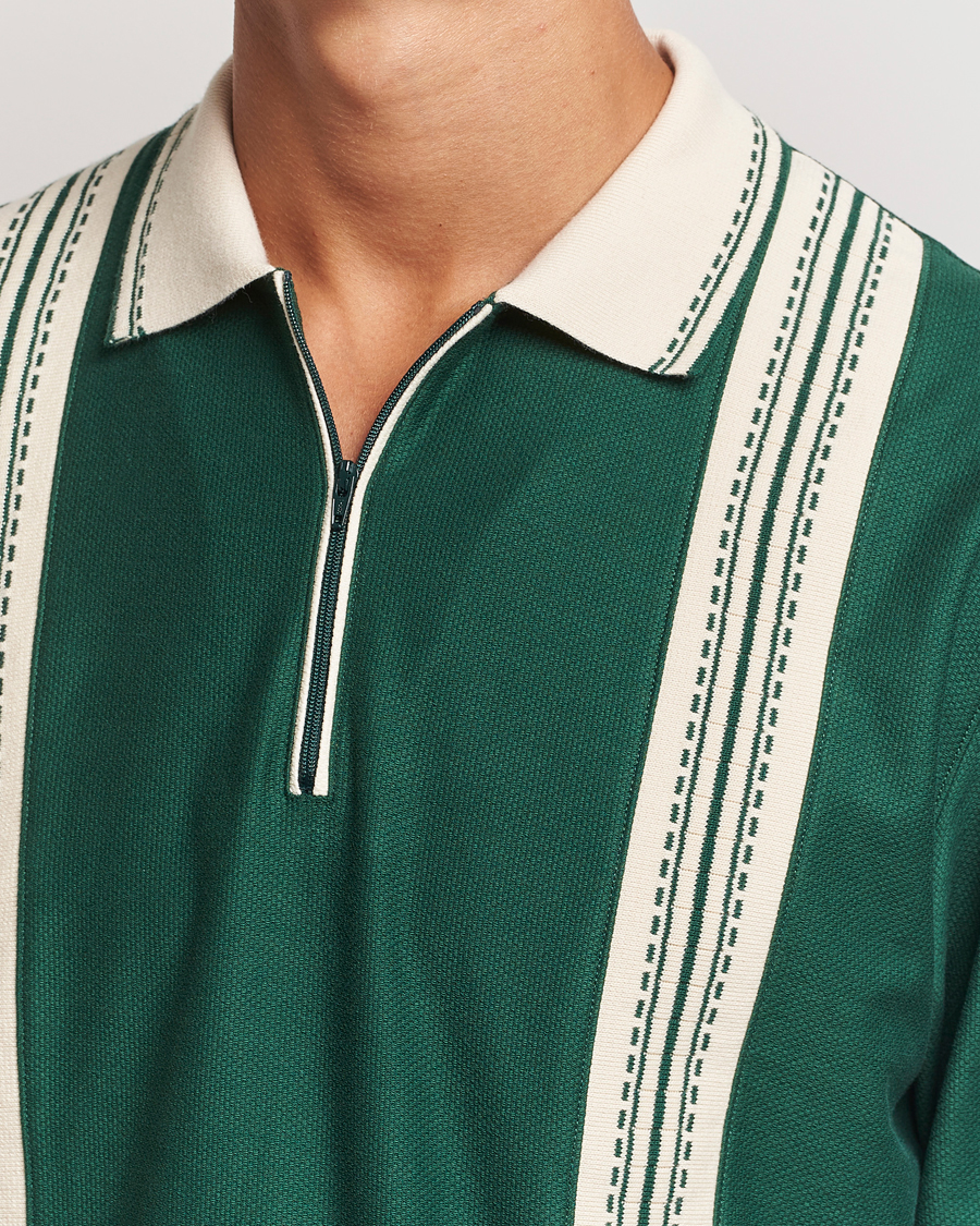 Herr | Tröjor | Palmes | Rio Long Sleeve Zip Polo Dark Green