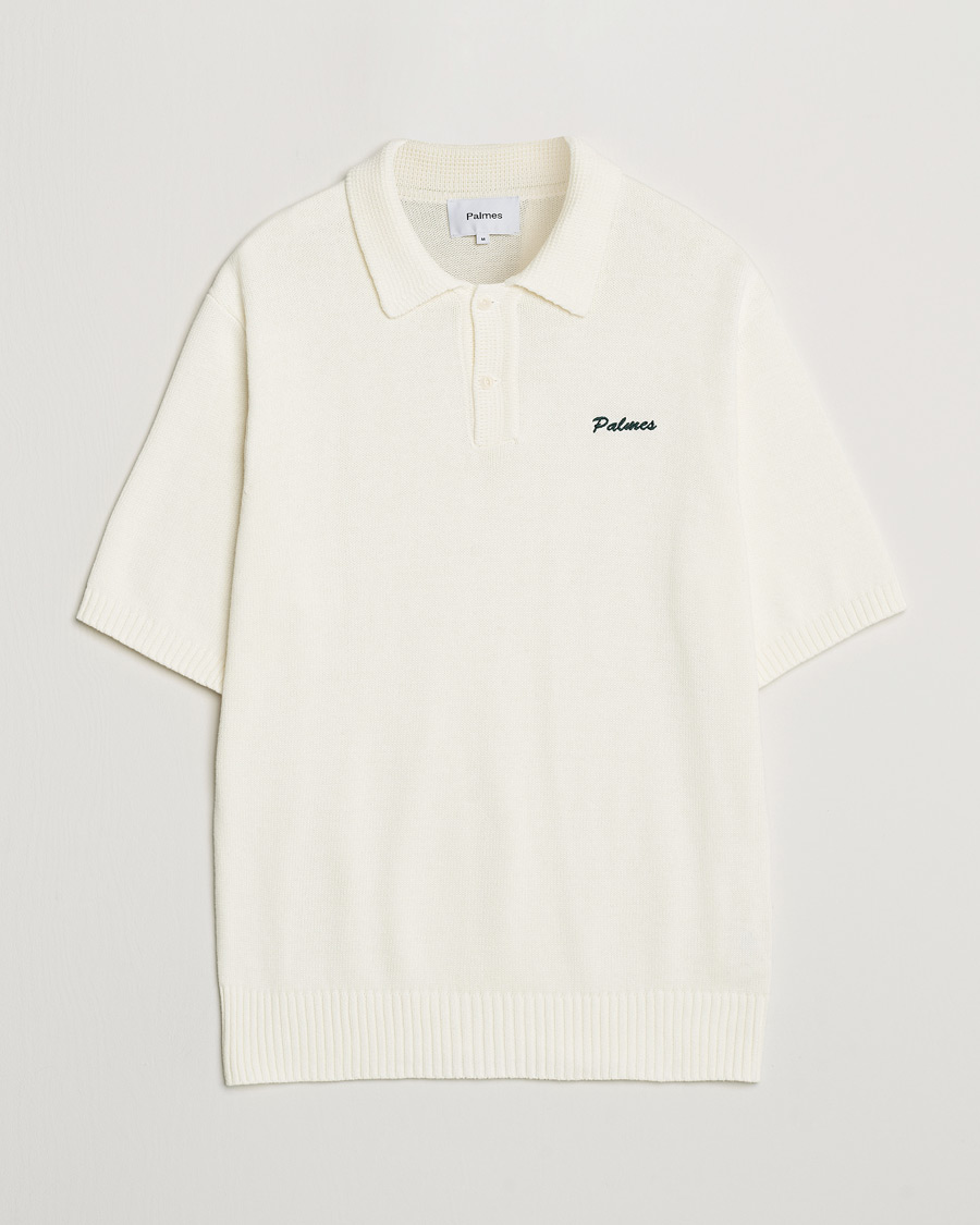 Herr | Pikéer | Palmes | Marco Knit Polo Off White