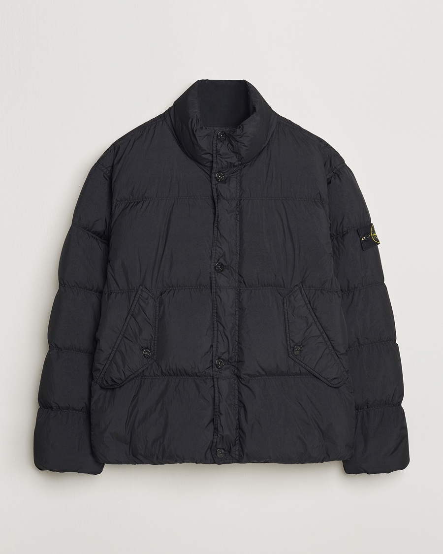 Herr | Jackor | Stone Island | Garment Dyed Recycled Nylon Down Jacket Black
