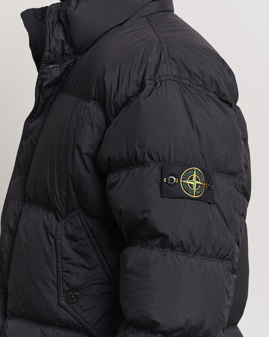 Herr | Jackor | Stone Island | Garment Dyed Recycled Nylon Down Jacket Black